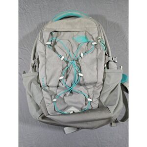 North Face Borealis Backpack Flex Vent Padded Shoulders Gray/Teal